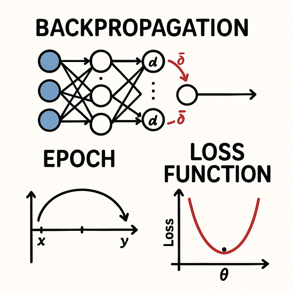Backpropagation, Epoch, and Loss Function