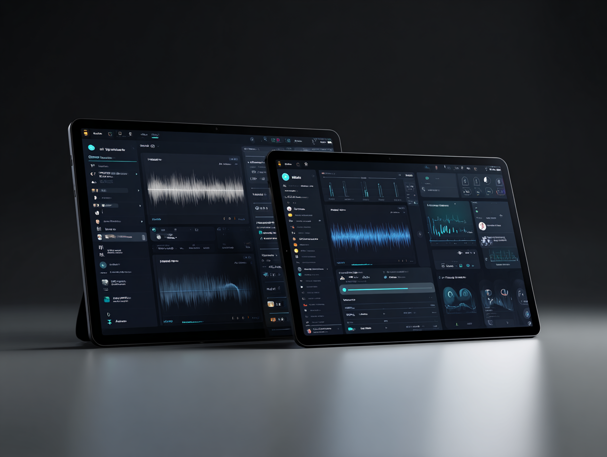 Sidebyside comparison of Murf AI and ElevenLabs voice generation interfaces