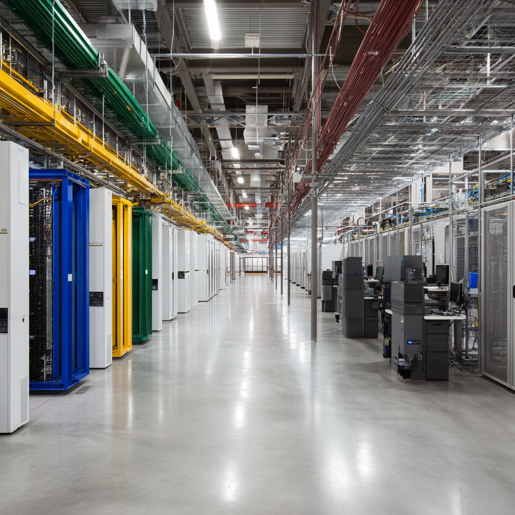 Google data center managed by AI