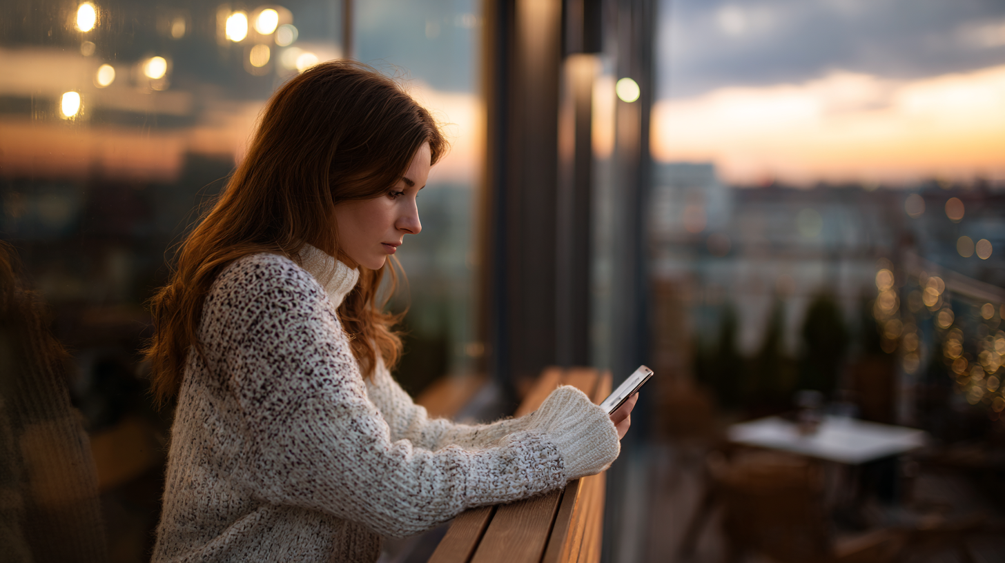Creative professional using AI tools for content strategy