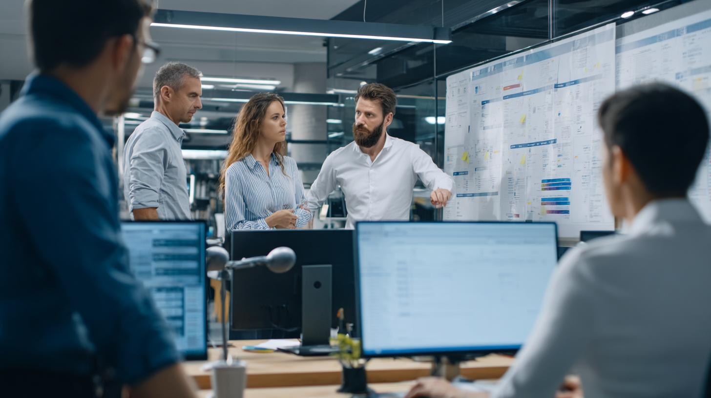 Agile transformation process showing leadership team implementing scrum methodologies, sprint planning, continuous improvement cycles, and organizational change management